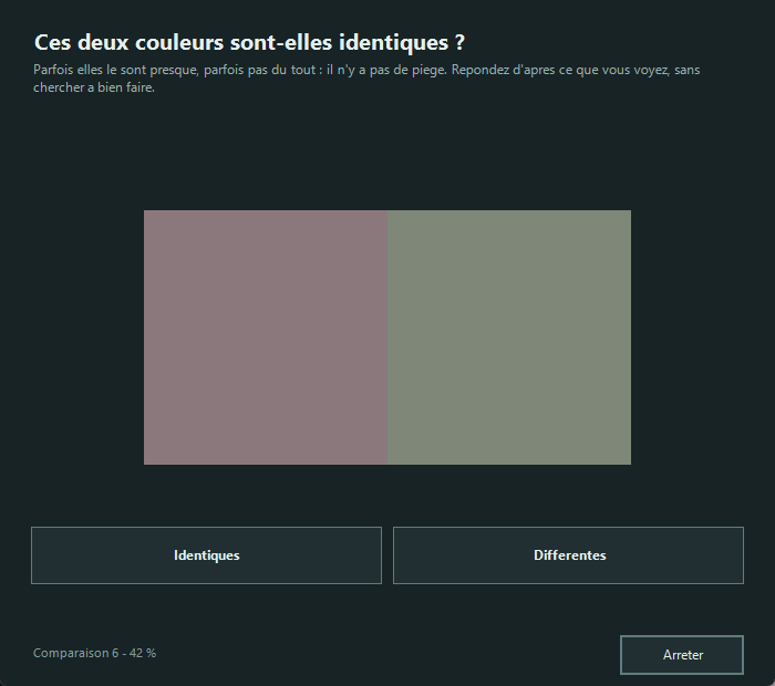 Deux couleurs jointives, à dire identiques ou différentes.